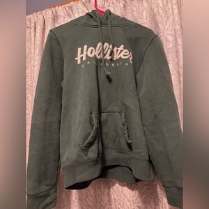 Hollister Dark Green Fleece Hoodie